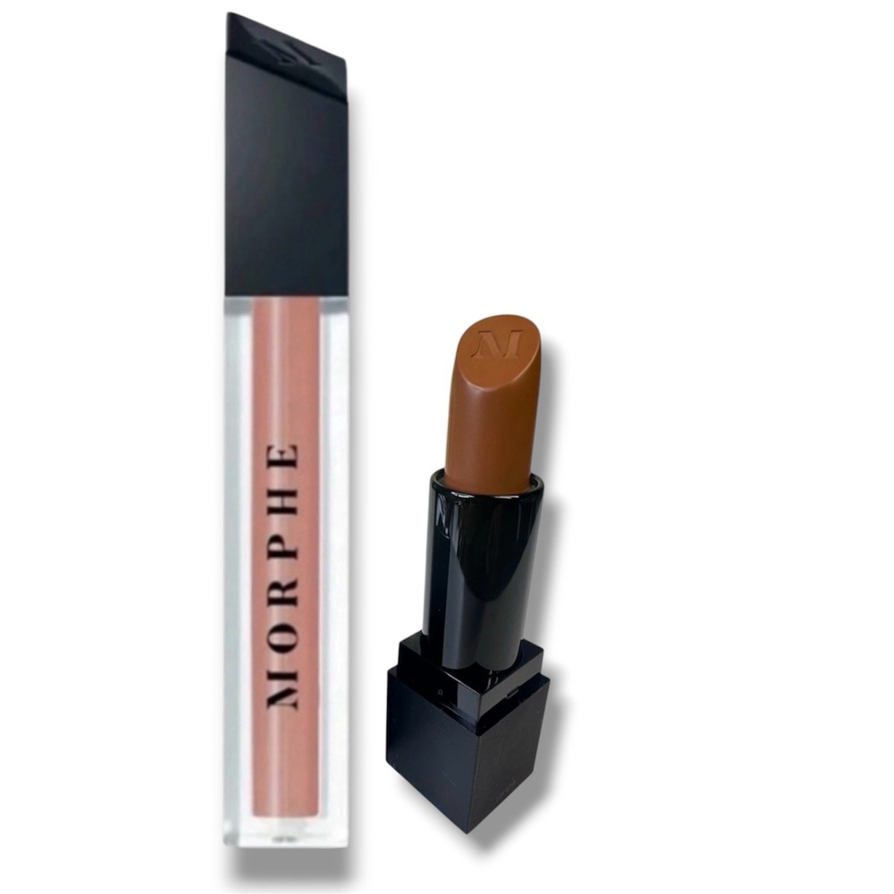 Morphe Lot Lip Gloss Matte Lipstick Bundle Sing Along Sweet Tea Nude New